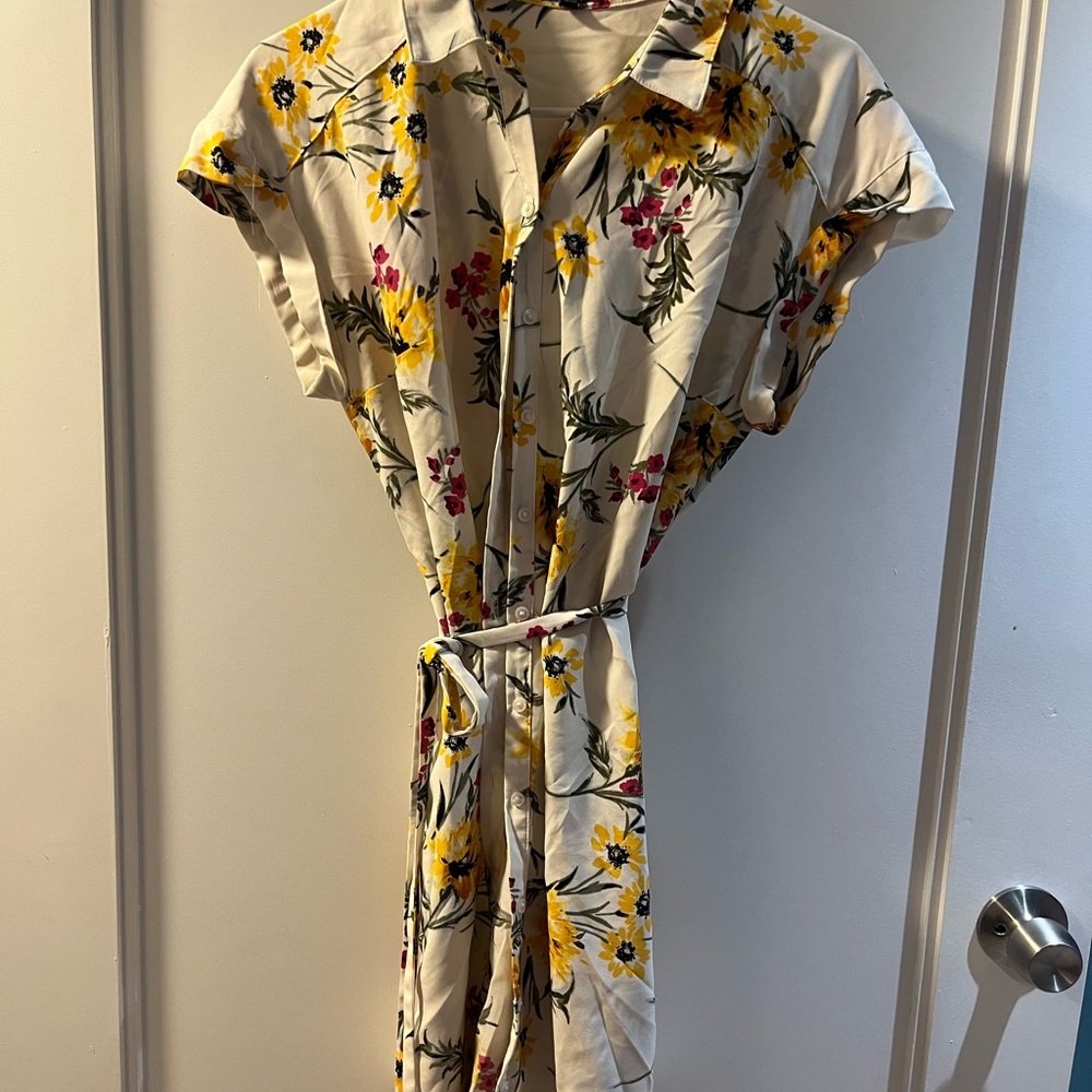 Floral Button-Up Dress